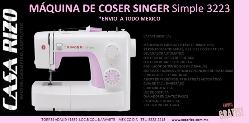 Máquina de coser Simple 3223